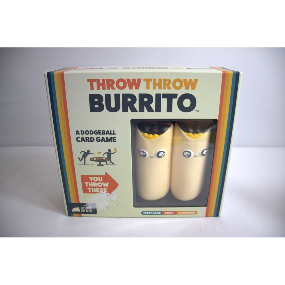 Throw Throw Burrito Party Game by Exploding Kittens Dodgeball Card Game Ages 7